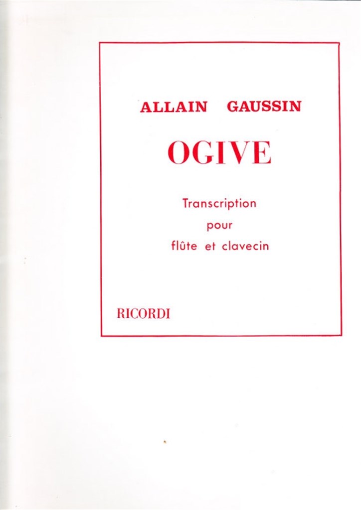 Ogive Flute Et Clavecin